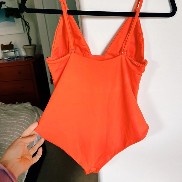 Mara Hoffman Orange One-Piece Swimsuit, Size S - Picture 5 of 7
